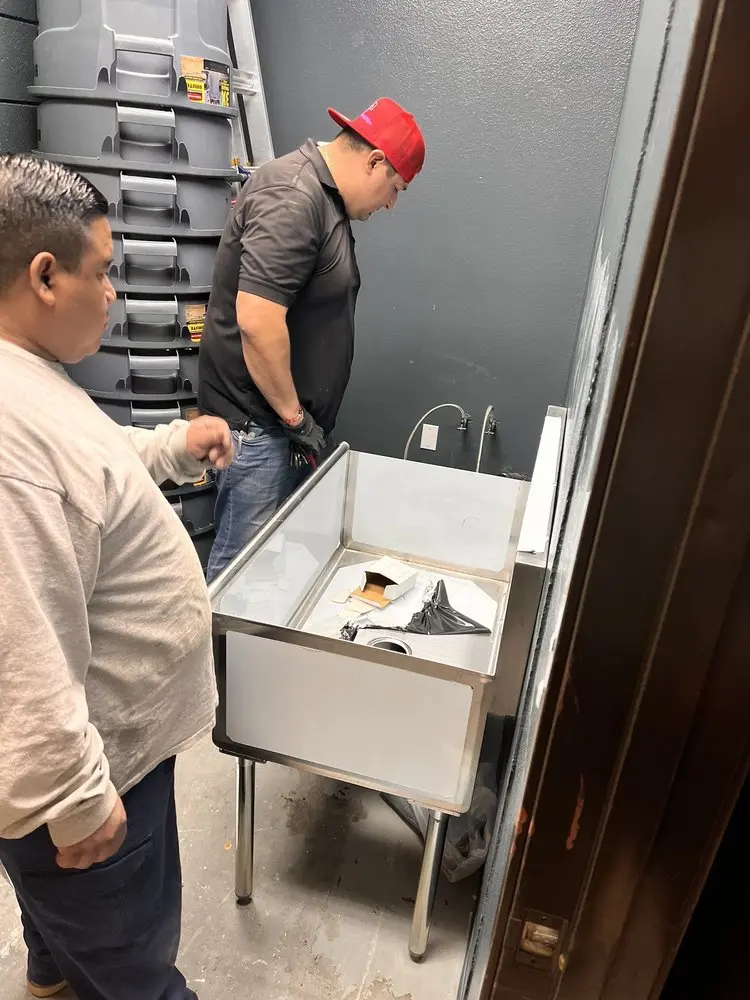 Commercial plumbing and sink installation in Lecompton
